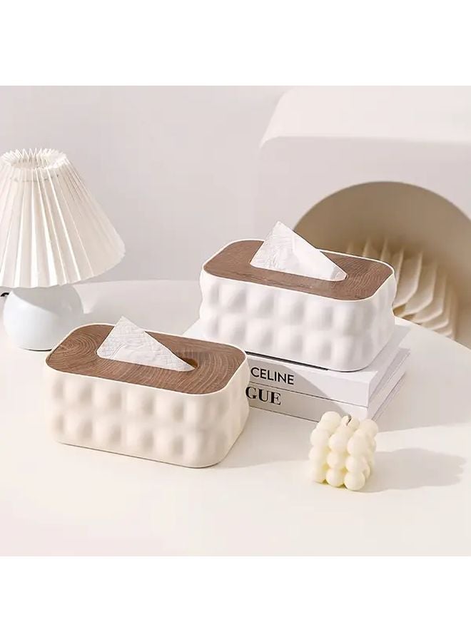 Black Nordic Waterproof Tissue Box Minimalist Style Dustproof Cover For Bedroom Living Room - Image 5