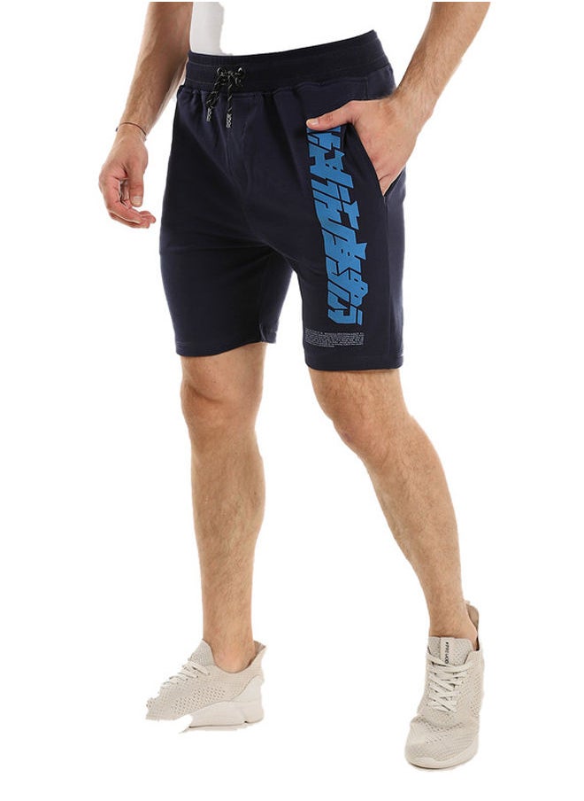 WHITE RABBIT - White Rabbit Wide Waist Printed Summer Cotton Short - Image 1