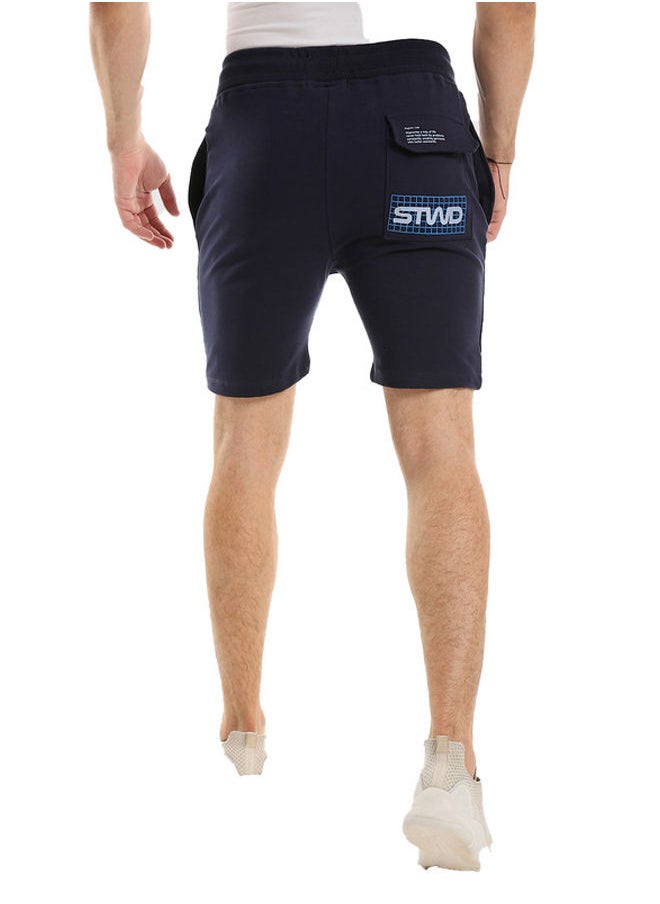 WHITE RABBIT - White Rabbit Wide Waist Printed Summer Cotton Short - Image 1