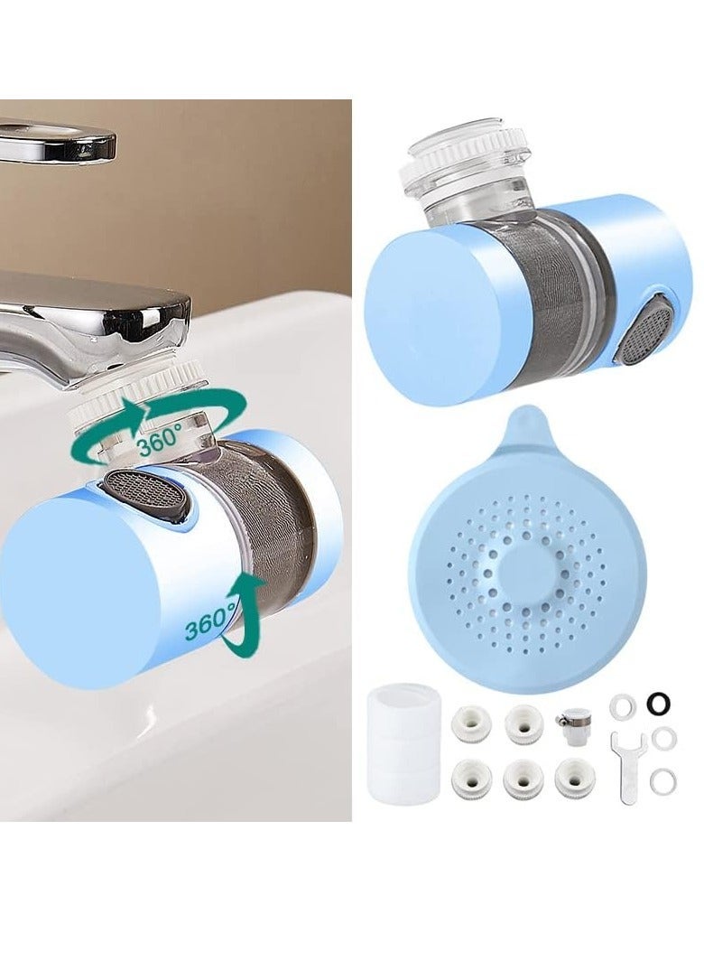 NIBEMINENT Sink Water Filter Faucet, Bathroom Filter, Universal 720° Rotating for Sink, Faucet Filter-Removes Chlorine Fluoride Heavy Metals Hard Home Kitchen - Image 1