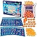SCS Direct Pool Bingo Diving Game for Kids Summer Party Fun Edition Toy Dive Call 30 Sinking Animal Themed Numbers Fill Your Card 150 Marker Chips 16 Double Sided Waterproof Play Cards Carrying Bag - Image 3