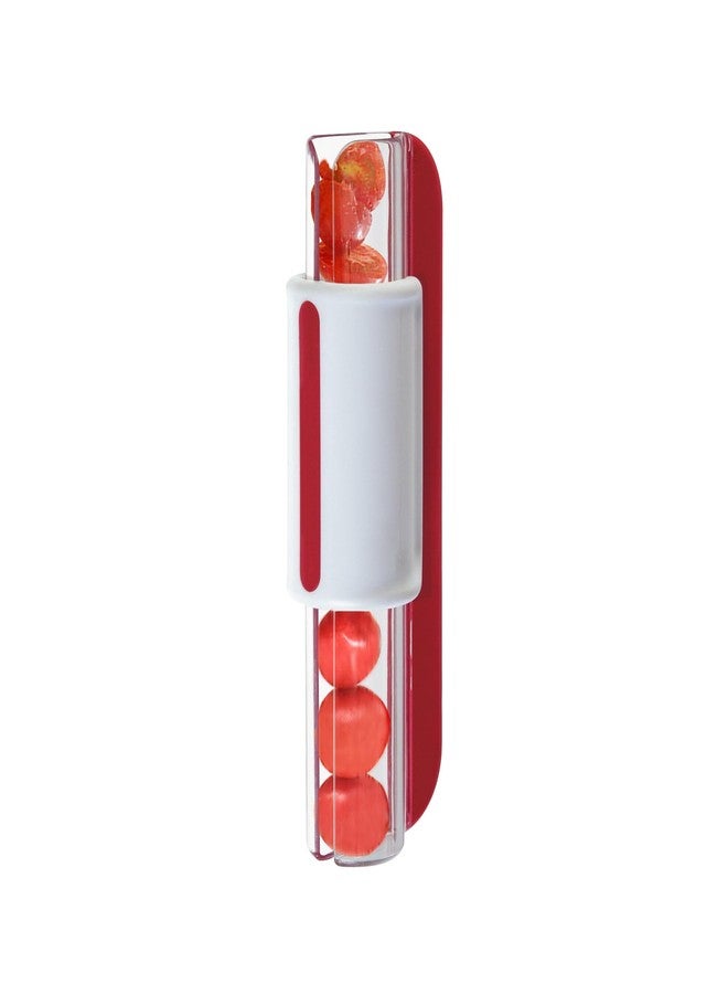 CEHNCEH Tomato Slicer Multi-Function Grape Cutter Small Fruit Cutter Grape Kitchen Accessories Cake Decoration Tool Fruit Slicer (Red) - Image 1