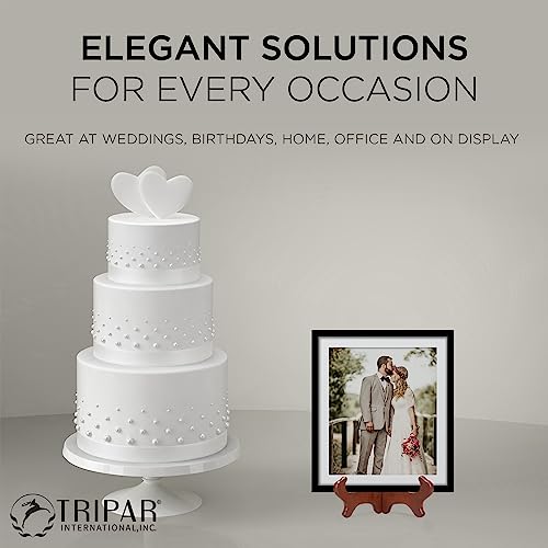 Tripar 9 Inch Wooden Plate Display Stand Picture Easel Stand - Image 4