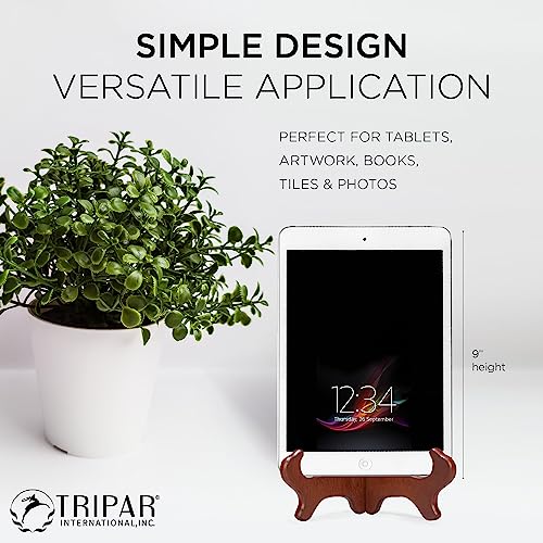 Tripar 9 Inch Wooden Plate Display Stand Picture Easel Stand - Image 2
