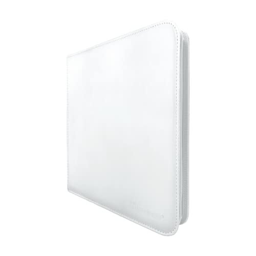 Ultra PRO - Vivid 12-Pocket Zippered PRO-Binder: White - Protect 480 Standard Size Cards In Side Loading Pockets, Protect Valuable Sports Cards & Collectible Trading Cards - Image 2