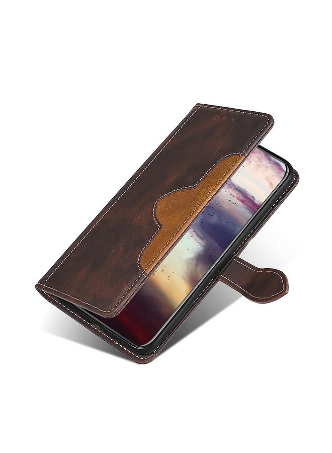 S-TOP Case For OPPO Realme C21Y Skin Feel Straw Hat Magnetic Buckle Leather Phone Case - Image 5
