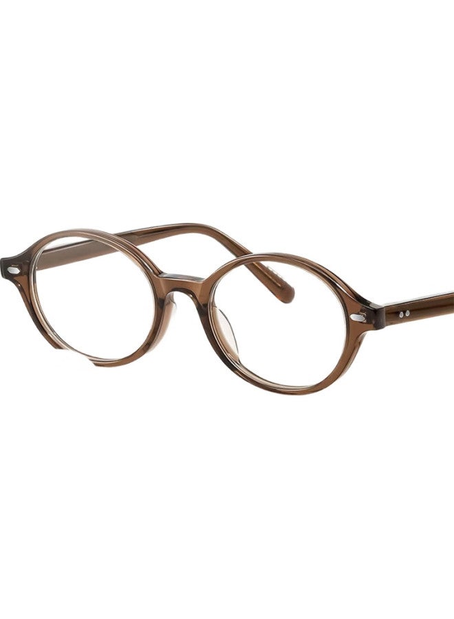 LOHO (Loho) Nerd Glasses Tortoiseshell Oval Small Frame Myopia Blue Light Blocking Optical Frame Bare-Faced Miu Series With Zeiss Lenses - Image 2
