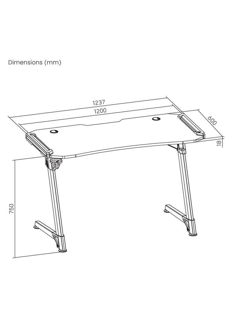 Skilltech - RGB Lighting Gaming Desk - Image 1