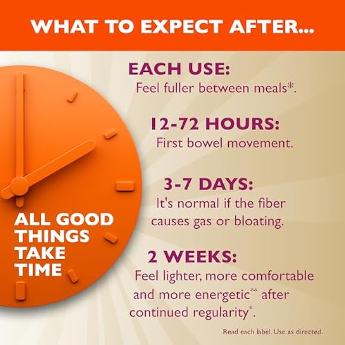 Metamucil, Psyllium Husk Powder, Unflavored Original Texture, with Sugar, 114 Servings, 4-in-1 Fiber Supplement, Daily Psyllium Husk Fiber Powder Help Support Digestive Health by Promoting Regularity* - Image 4