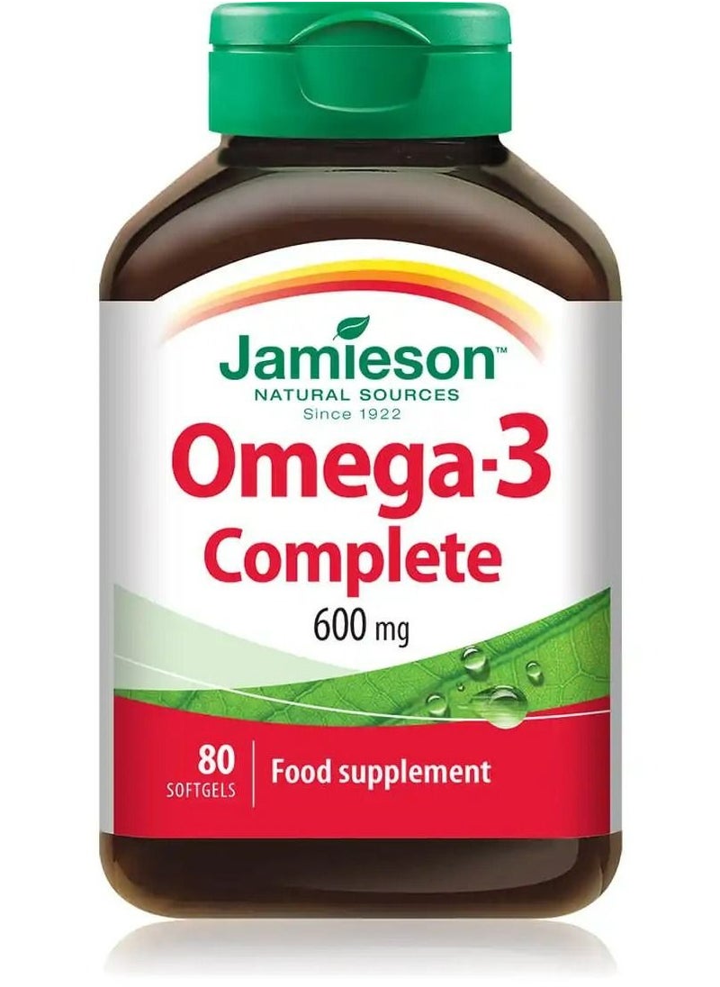 Omega 3 Complete 600 mg 80 Softgels - pzsku/ZFF17A135706B7E7E1848Z/45/_/1672914951/662774c4-6c8d-4e90-b71f-bc91a87a2162