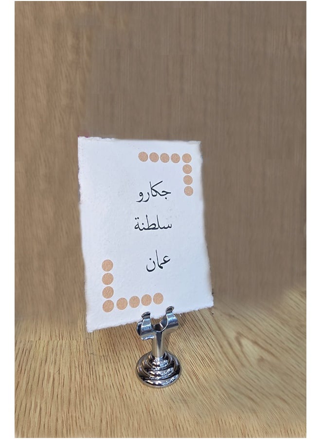 6-Piece Set Card Holder – Mini Wedding Sign Stand, Table Number & Menu Display for Events, Parties, and Decorations