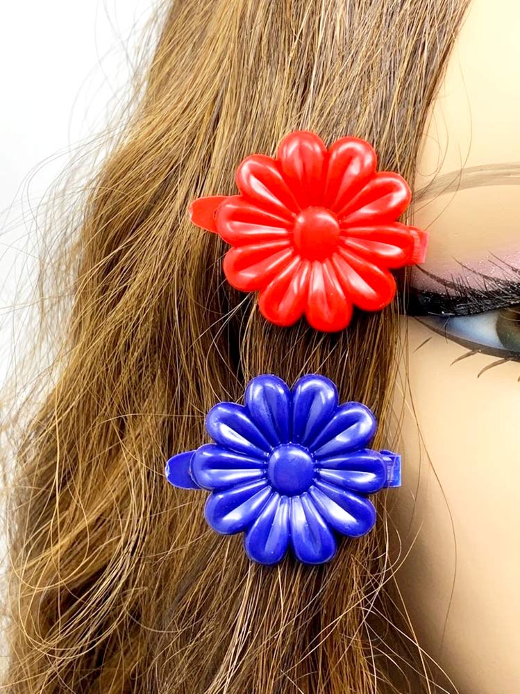 Tara Girls Self Hinge Plastic Bow Hair Barrettes Selection (BR83) - Image 5