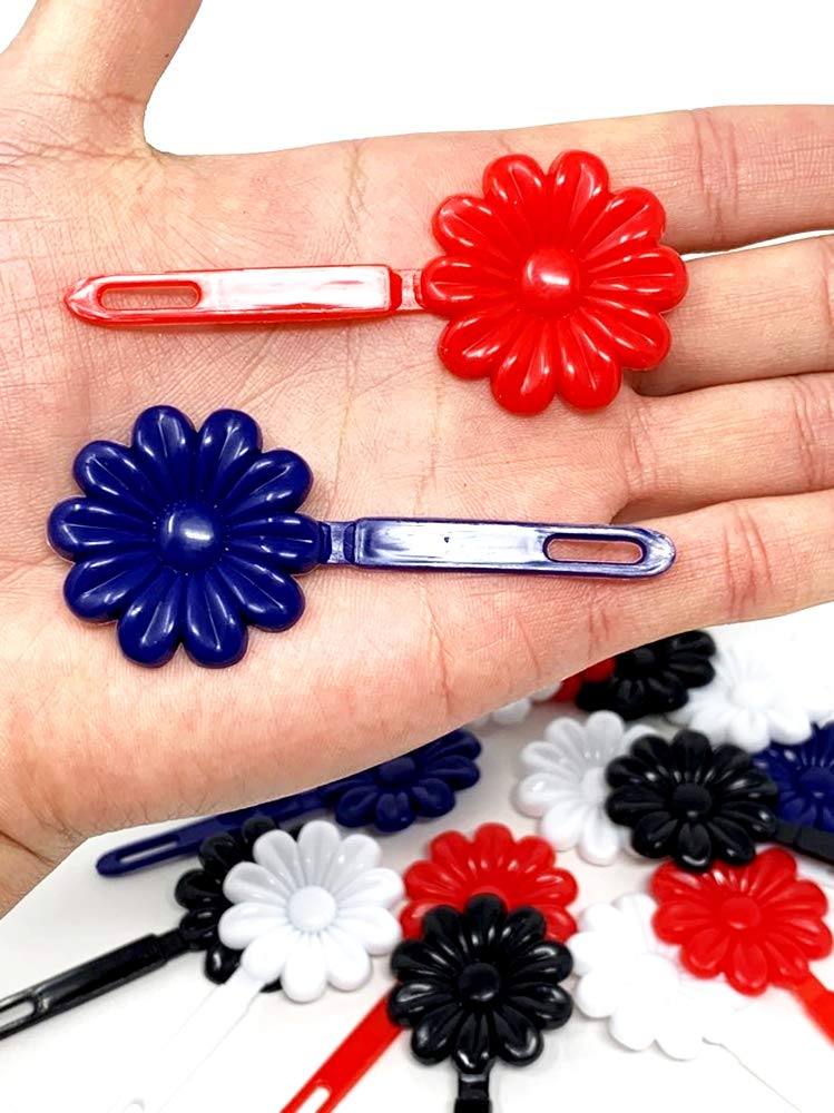 Tara Girls Self Hinge Plastic Bow Hair Barrettes Selection (BR83) - Image 4