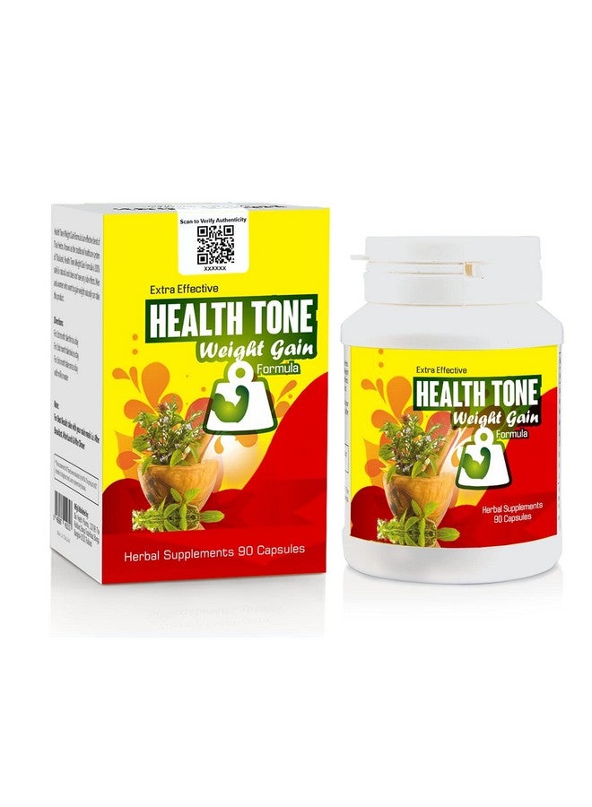 Health Tone كبسولات صحة تون العشبية لرفاهية الجسم - 90 حبة - مع البابونج، الأشواغاندا والحلبة - مكمل نباتي للرجال والنساء - Image 1