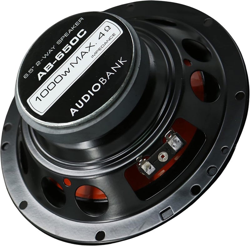 Audiobank 1000W 6.5-Inch 2-Way Car Audio Component Speaker System - Image 3