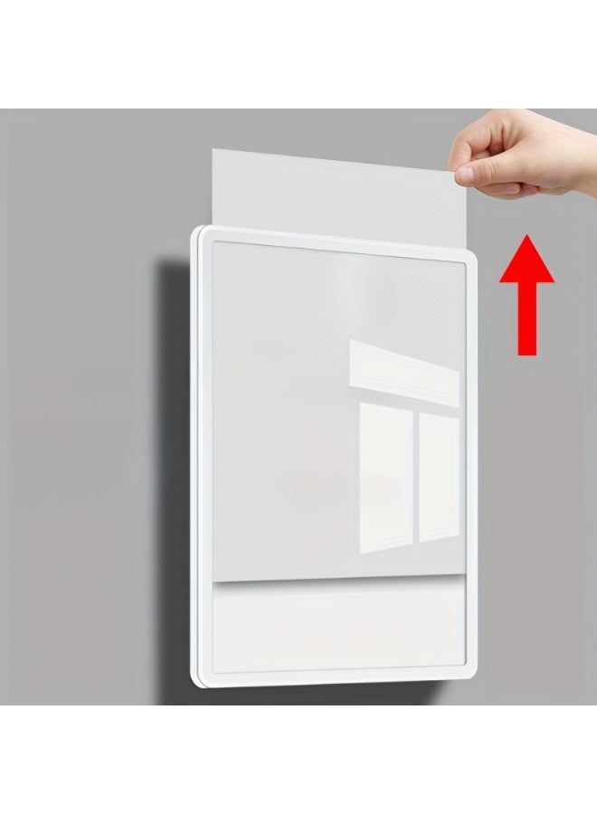 TrustMate 2 PCS Modern A4 Magnetic Display Frame - Self-Adhesive Sign & Photo Holder - Horizontal & Vertical Use - Ideal for Retail Shops, Offices, and Home Decor - Image 3