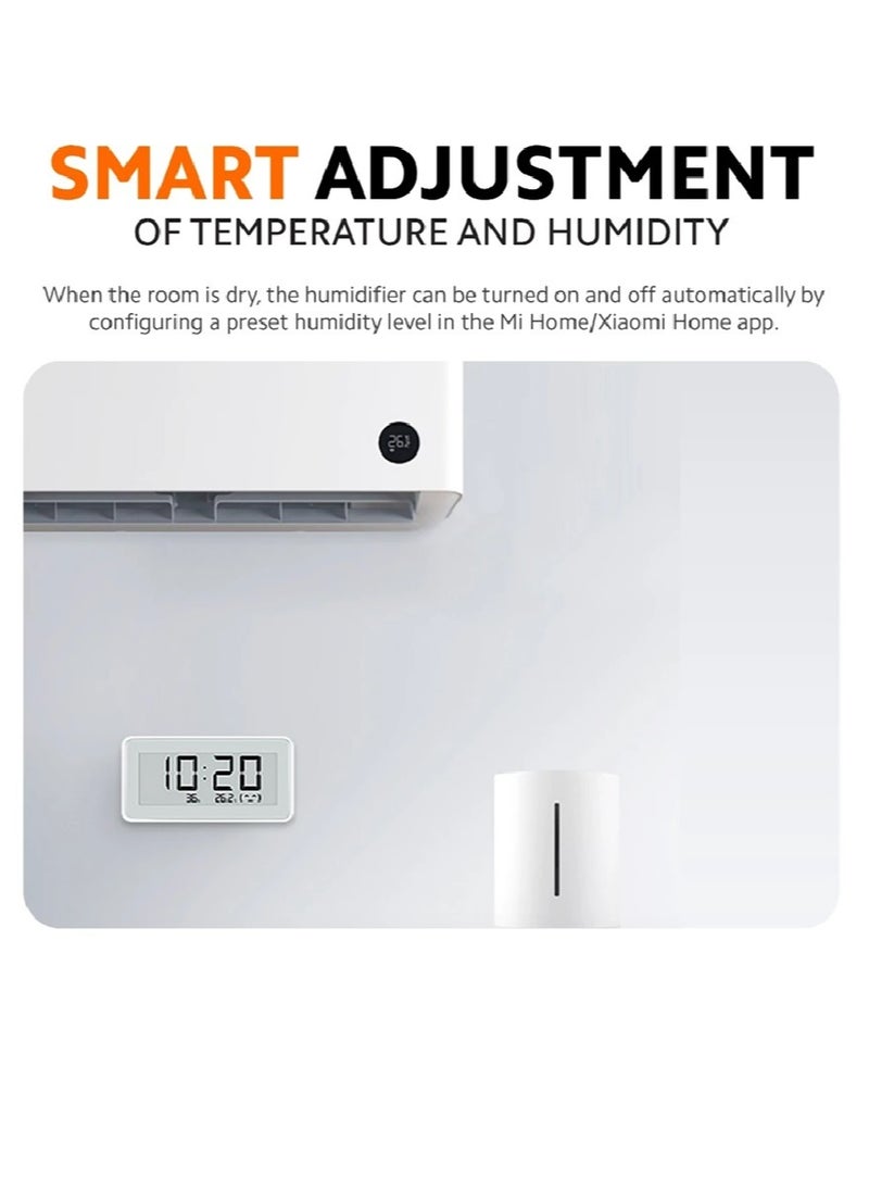 Xiaomi - Smart Temperature and Humidity Monitor Clock Advanced E-Link Display for Crystal-Clear Readability, Compact and Stylish Design in White, Long-Lasting Battery Life, Real-Time Temperature and Humidity Tracking for Home Comfort- White - Image 1