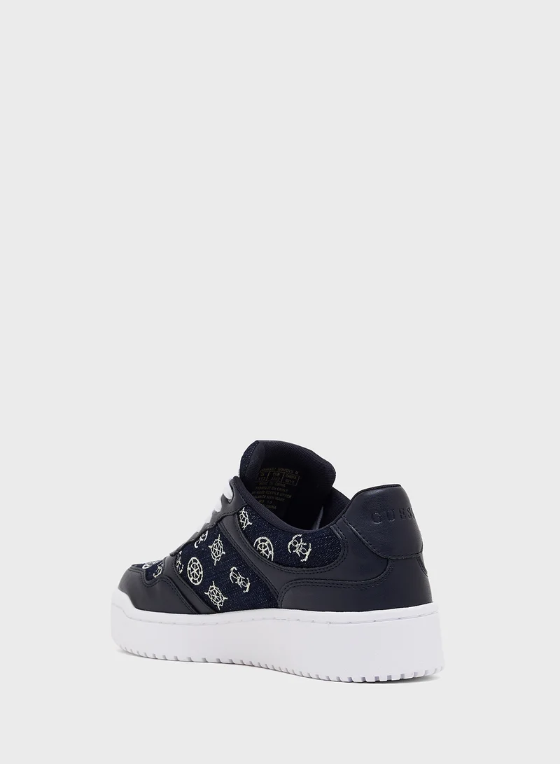 GUESS Lace Up Low Top Sneakers
