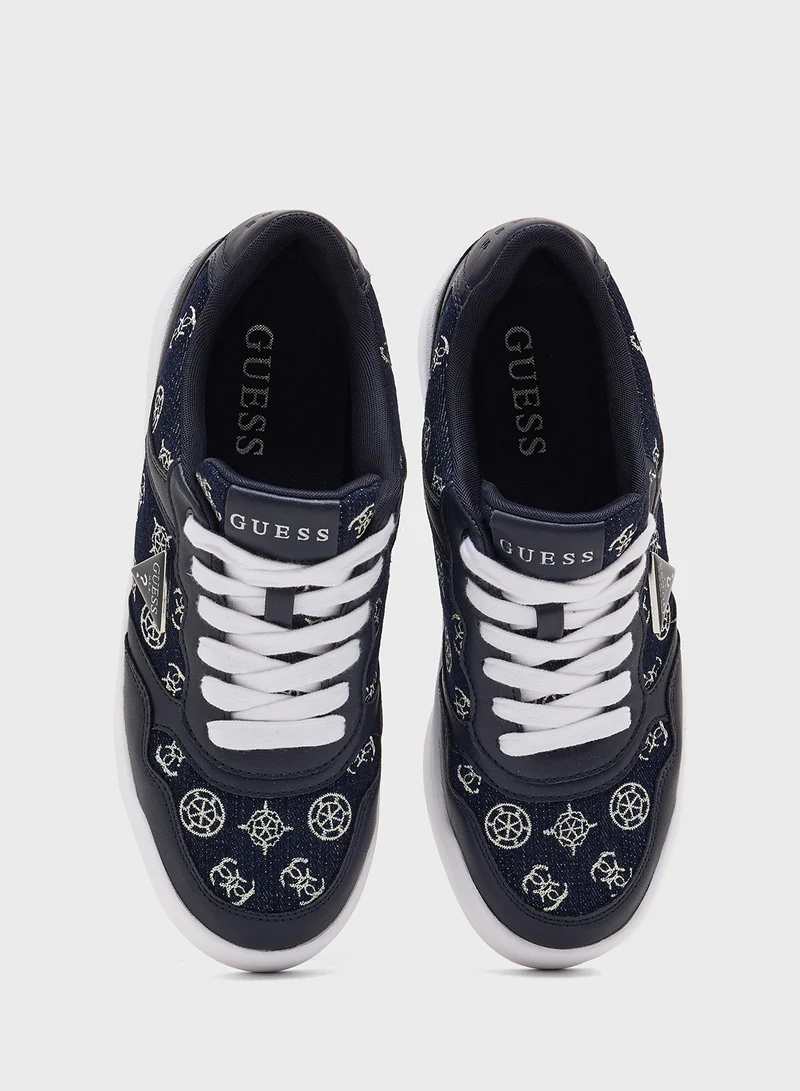 GUESS Lace Up Low Top Sneakers