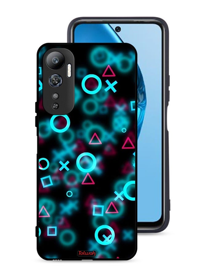 Tolwak Infinix Hot 20 4G Protective Case Cover Squid Game Icons Small - Image 1