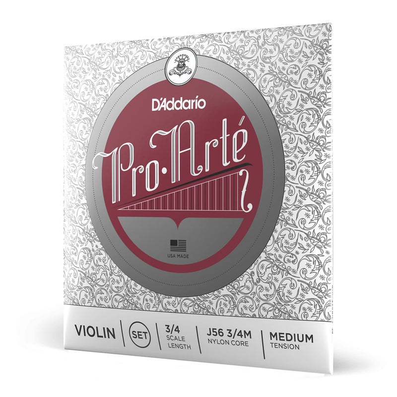 D'Addario D'Addario Pro-Arte Violin String Set, 3/4 Scale, Medium Tension  - Image 1