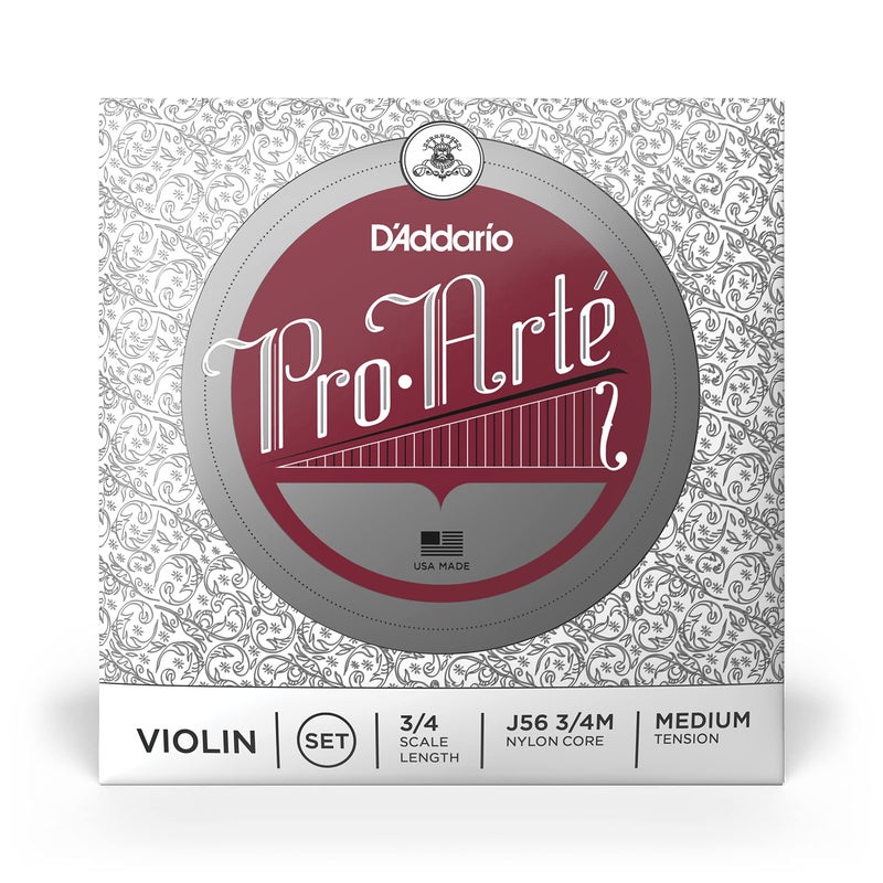 D'Addario D'Addario Pro-Arte Violin String Set, 3/4 Scale, Medium Tension  - Image 2
