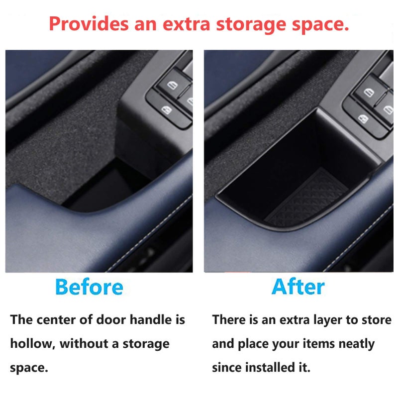 TTCR-II Compatible with Door Handle Organizer Tray Mazda 3 2019-2025, Fits for Door Storage Box Mazda CX-30 2020-2025 at Driver and Front Passenger Side (2 Pcs) - Image 2
