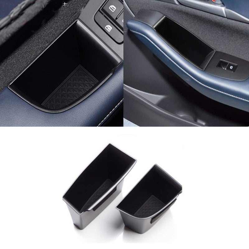 TTCR-II Compatible with Door Handle Organizer Tray Mazda 3 2019-2025, Fits for Door Storage Box Mazda CX-30 2020-2025 at Driver and Front Passenger Side (2 Pcs) - Image 1
