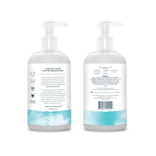 Kirk's Kirks Hydrating Hand Wash Made with Coconut Oil and Aloe Vera With Odor Neutralizing Technology To Help Eliminate Odors NonGMO Vegan Fragrance Free 12 Fl Oz 4 pack - Image 5