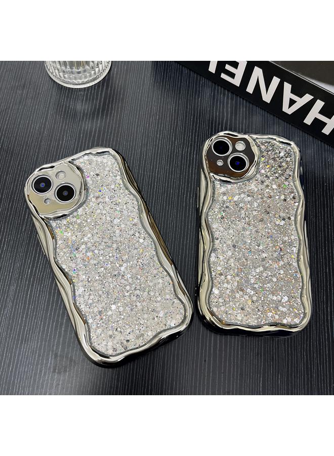 اس-توب جراب هاتف iPhone 14 Pro مطلي بالكهرباء من مادة TPU ذات حافة مموجة لامعة - Image 2