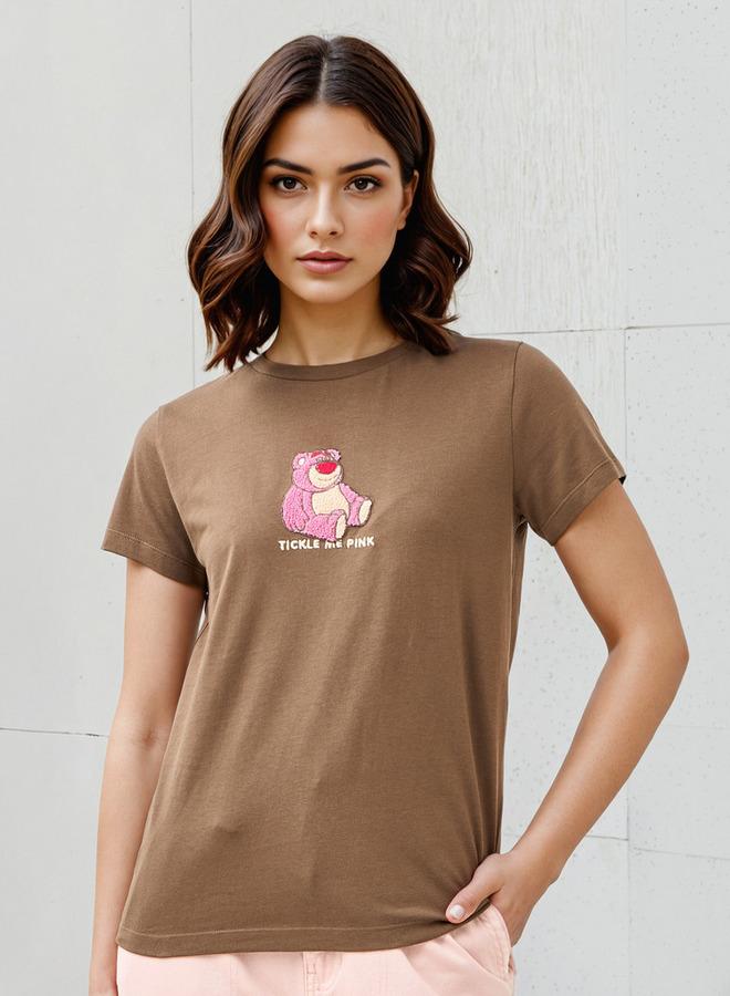SP Characters Lots-o'-Huggin' Bear Embroidered Crew Neck T-shirt - Image 1