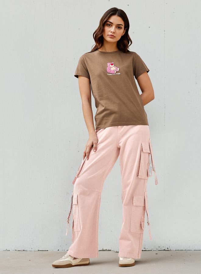 SP Characters Lots-o'-Huggin' Bear Embroidered Crew Neck T-shirt - Image 2