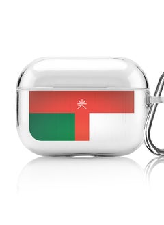 Classic Clear printed Case for Apple AirPods Pro 2nd Generation Thin Transparent Cover [Designed for Apple AirPods Pro 2nd Generation] - Flag of Oman