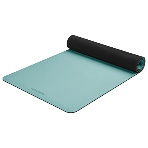 Retrospec Laguna 5mm Yoga Mat - Fitness Mat for Women, Men & Children, Slip-Resistant and Moisture Absorbing Exercise Mat for Home, Pilates, Yoga and Floor Workouts Blue Ridge - Image 1