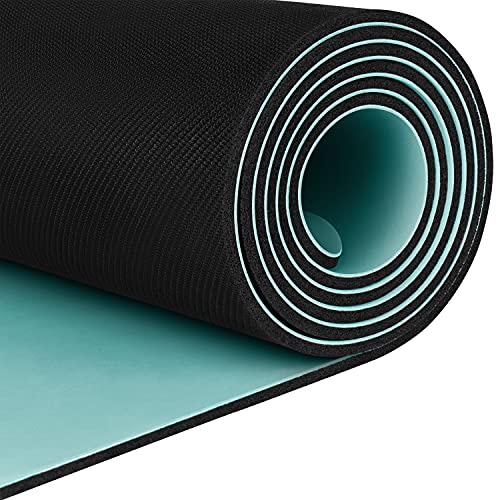 Retrospec Laguna 5mm Yoga Mat - Fitness Mat for Women, Men & Children, Slip-Resistant and Moisture Absorbing Exercise Mat for Home, Pilates, Yoga and Floor Workouts Blue Ridge - Image 5