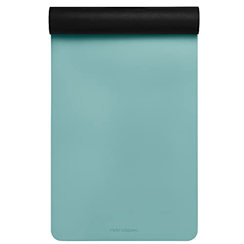 Retrospec Laguna 5mm Yoga Mat - Fitness Mat for Women, Men & Children, Slip-Resistant and Moisture Absorbing Exercise Mat for Home, Pilates, Yoga and Floor Workouts Blue Ridge - Image 3