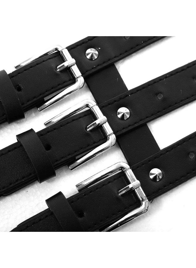 Milakoo - Pu Leather High Waist Belt Wide Elastic Stretch Corset Cinch Waistband With Alloy Buckle - Image 1