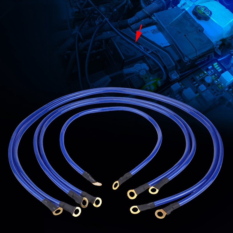 Universal 5-Point Auto Car Earth Cable System Ground Grounding Wire Kit - Image 1