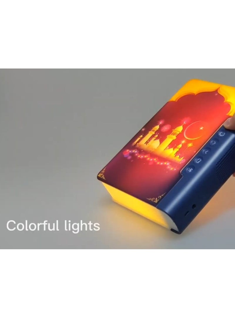 مكبر صوت بلوتوث للقرآن، جهاز تحكم عن بعد بلوتوث رقمي MP3 مصباح ليلي ملون، مصباح كتاب، مكبر صوت للقرآن الكريم، منبه، مؤقت آجان، مجموعة مؤقت الصلاة، ترجمة القرآن الكريم - Image 5