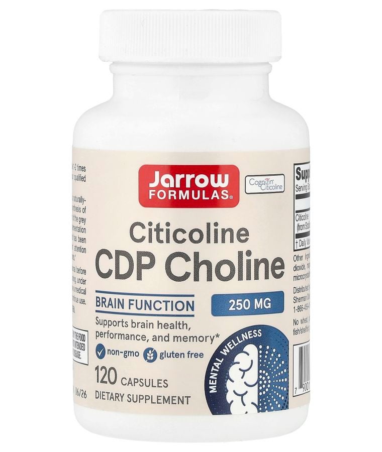 jarrow formulas Citicoline CDP Choline 250 mg 120 Capsules