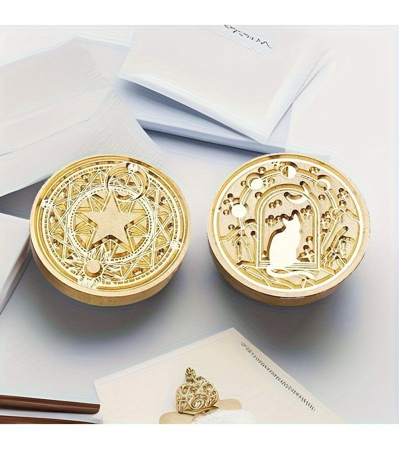 Magic Array C Cat Stealing Stars Wax Seal Stamp For Wedding Invitations Card Envelope - Image 5
