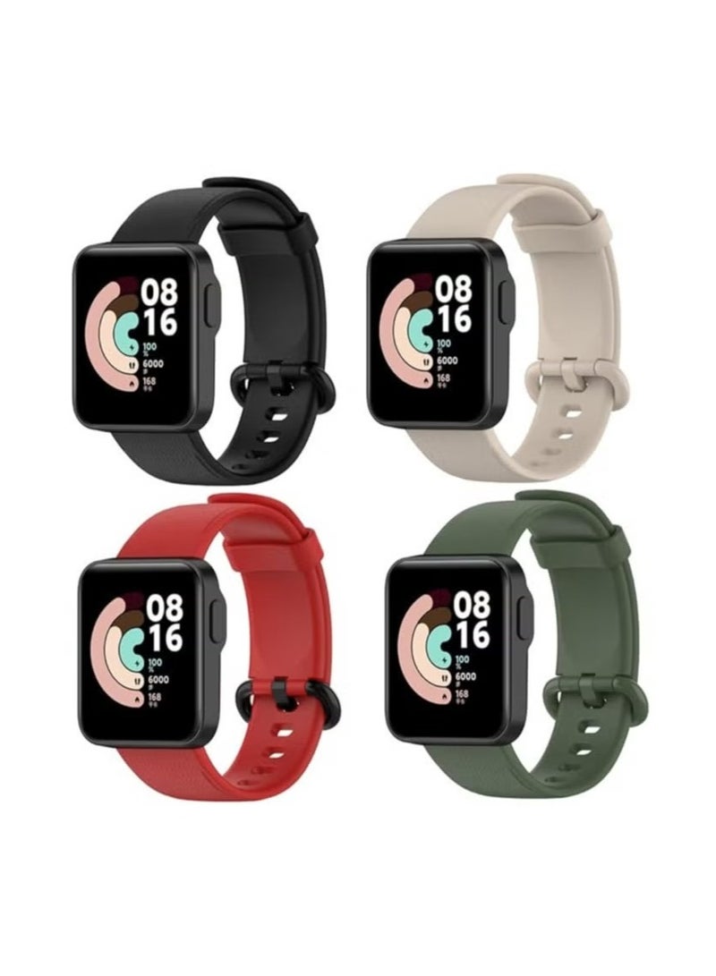 Anmi Anmi 4 PCS Replacement Silicone Bands for Xiaomi Watch 2 Lite/Redmi Watch 2 Lite