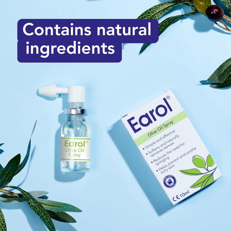 Earol Olive Oil Natural Ear Wax Softener Naturally Removing Effective Spray - Image 3