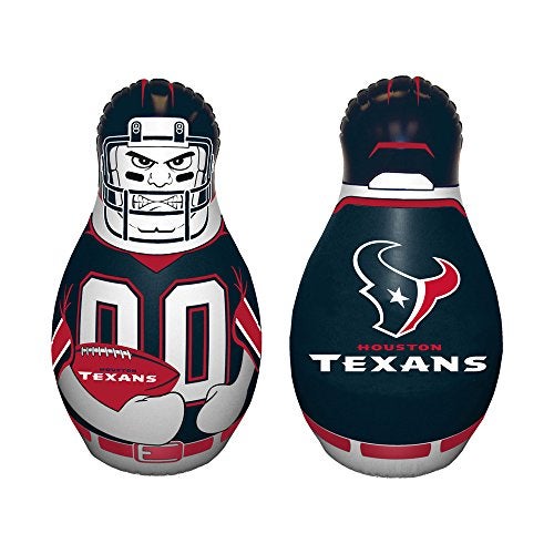 Fremont Die NFL Houston Texans Bop Bag Inflatable Tackle Buddy Punching Bag, Mini: 12" Tall, Team Colors - Image 2