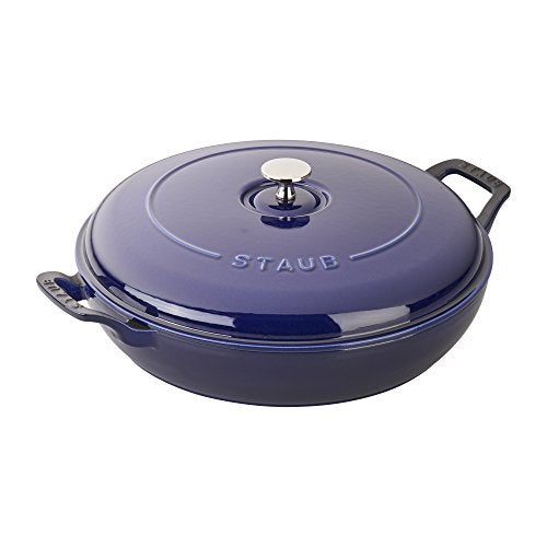 STAUB Staub Cast Iron 35qt Braiser  Dark Blue Made in France 