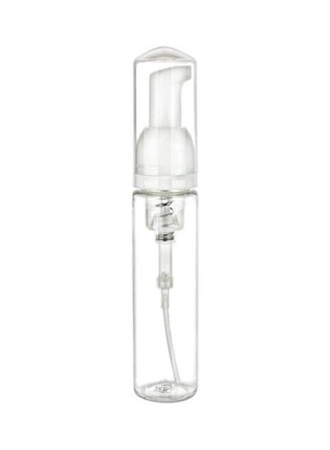 NaRaMax 1 Clear Plastic Foamer Bottle Pump Travel Size White Mini Dispenser 1.7 Oz - Image 2