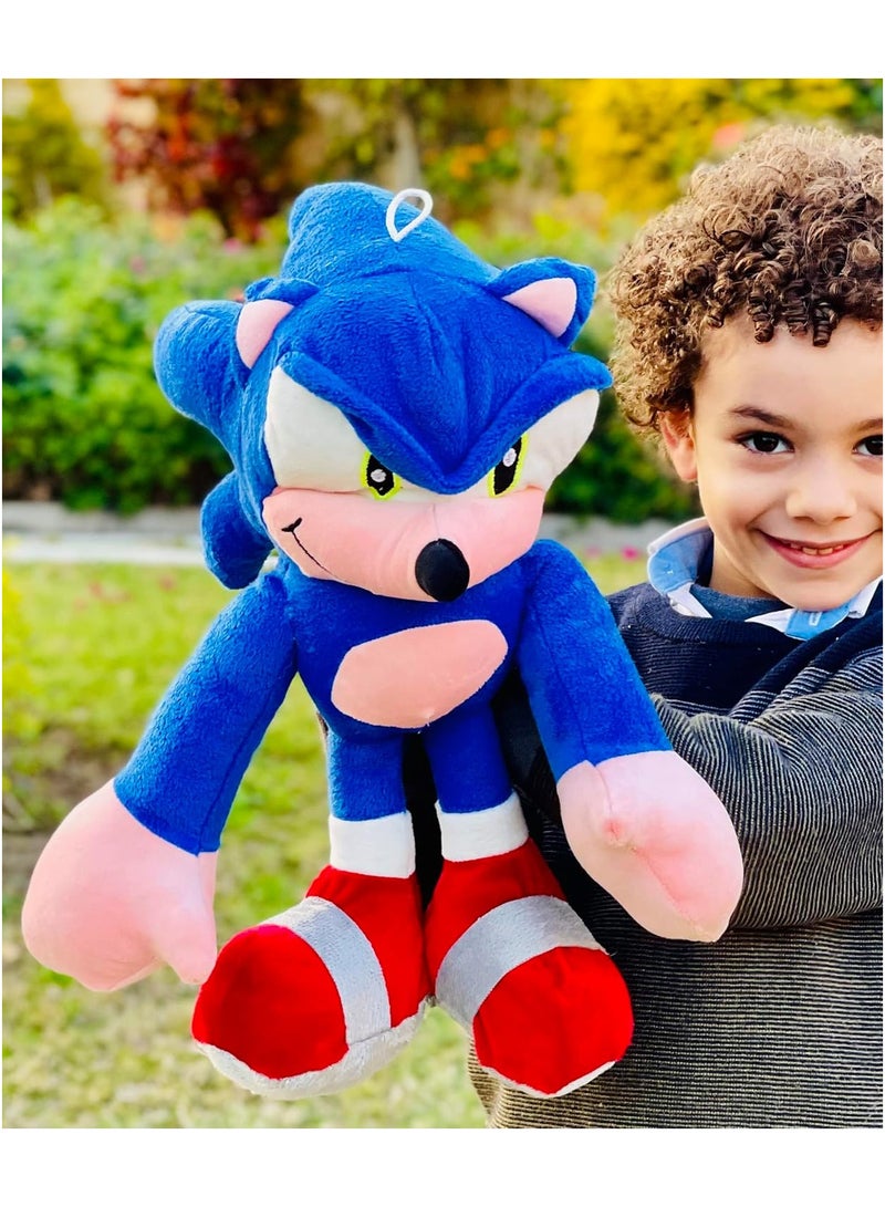 Sonic the Hedgehog Superhero Cotton Figure Blue and Red Small - Image 1