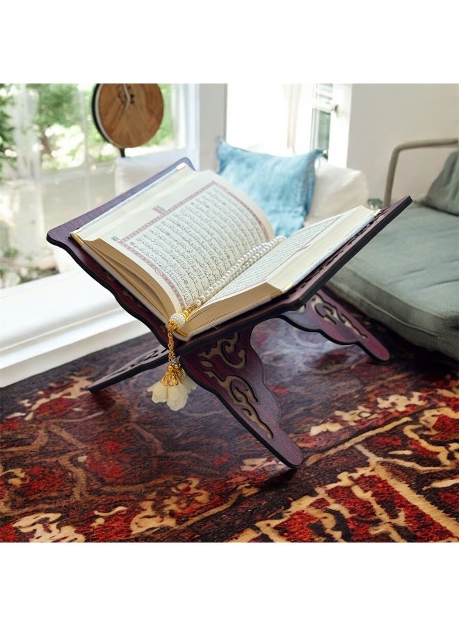 OLUDENIZ Madina Velvet Edition Qur’an Gift Set – Medium Velvet Mushaf in Uthmanic Script, Paired with Beaded Tasbih - Image 3