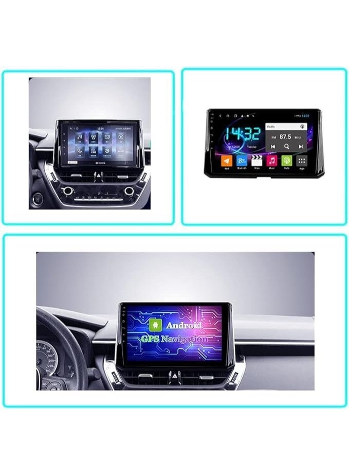 Android 14 for Toyota Corolla 2018 2019 2020 Car Radio Multimedia Video Player GPS Navigation Carplay Auto Stereo DSP Head Unit (Screen with all accessories frame, cables and tools) - Image 2
