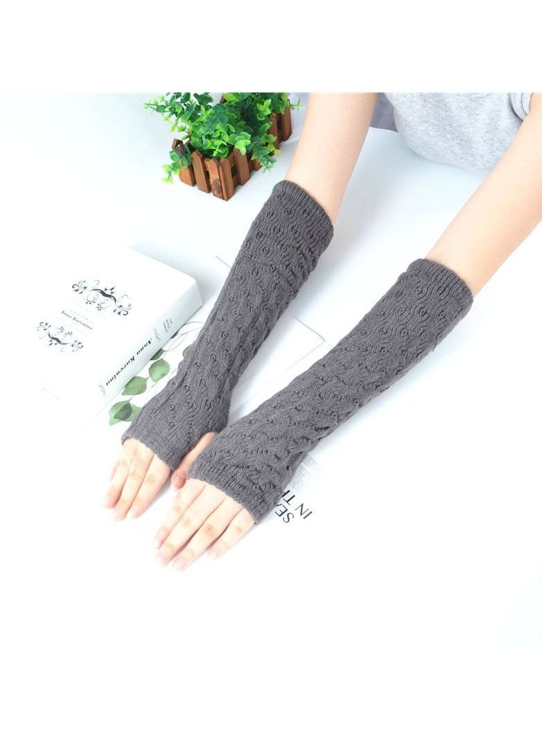 Loquat Fingerless Cotton Polyester Gloves Sleeves 